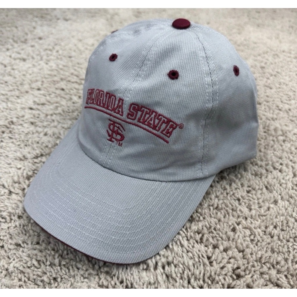 Florida State Seminoles‎ Hat Adjustable Gray Colosseum Spellout Arched Logo Cap